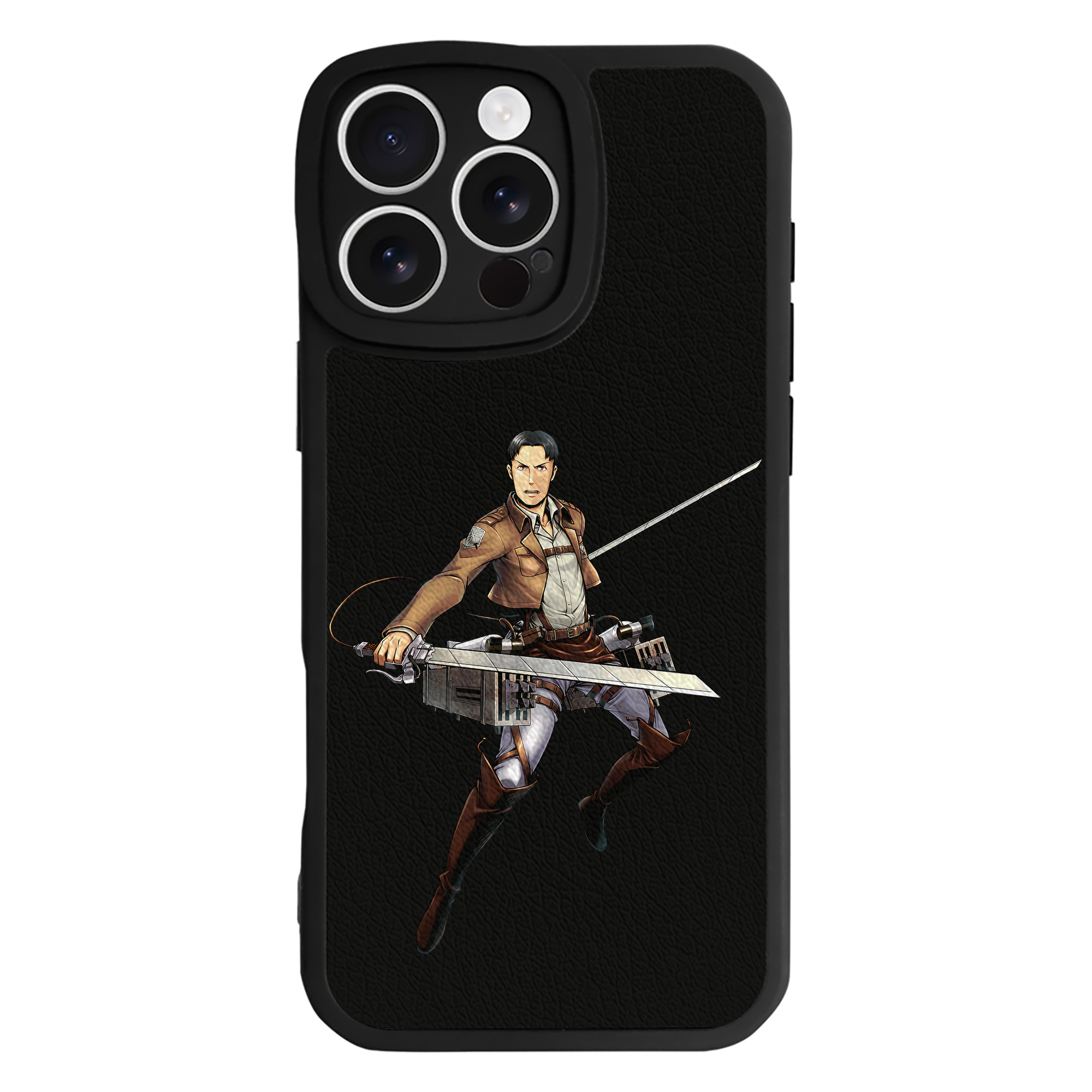 （画像用） 進撃の巨人 Attack on Titan 【iPhone 16シリーズ対応】シリコンスマホケース（レザー調） 材質：シリコン